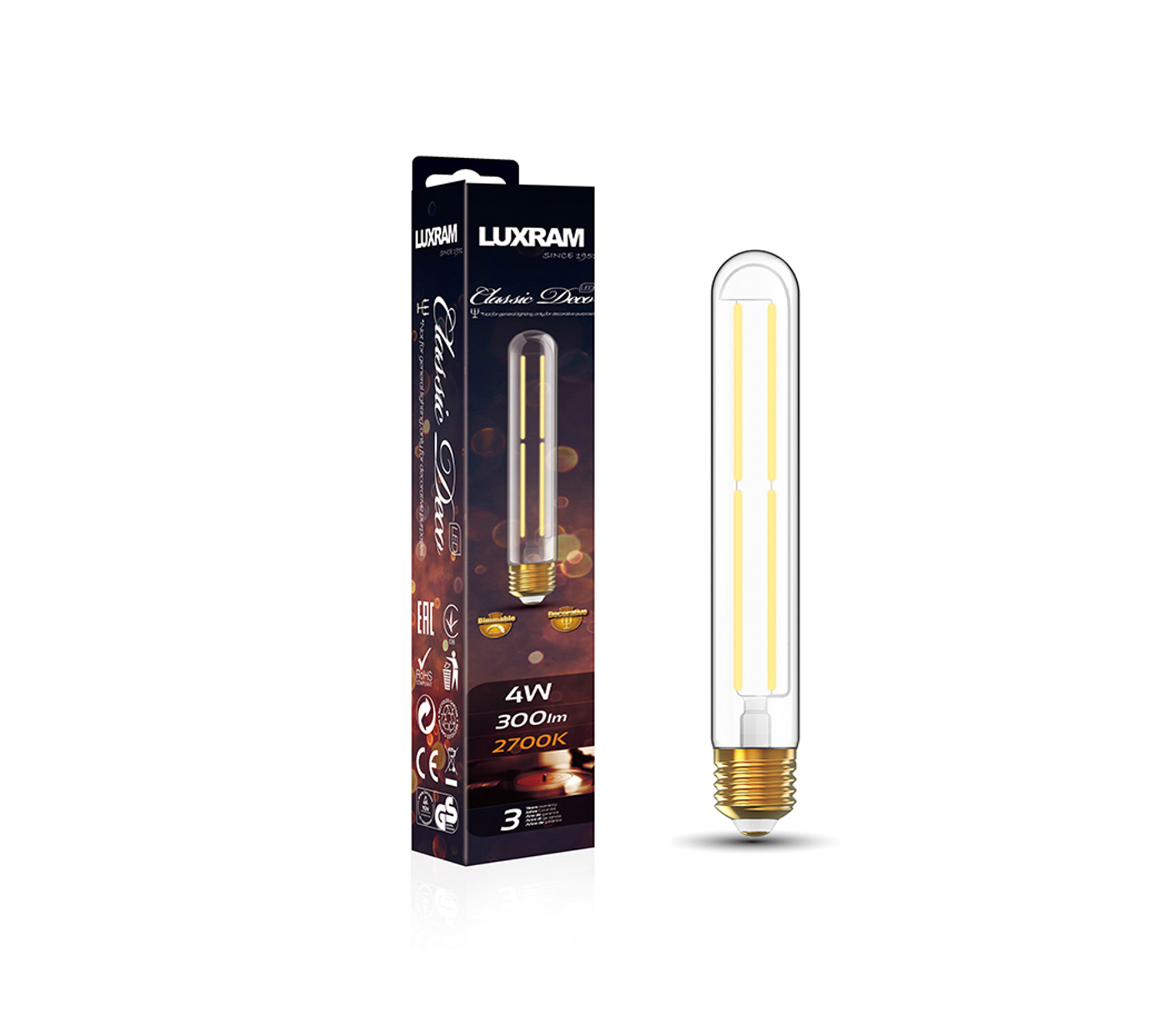 Classic Deco LED Lamps Luxram Vintage